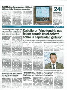 El Correo Gallego  abril 2014