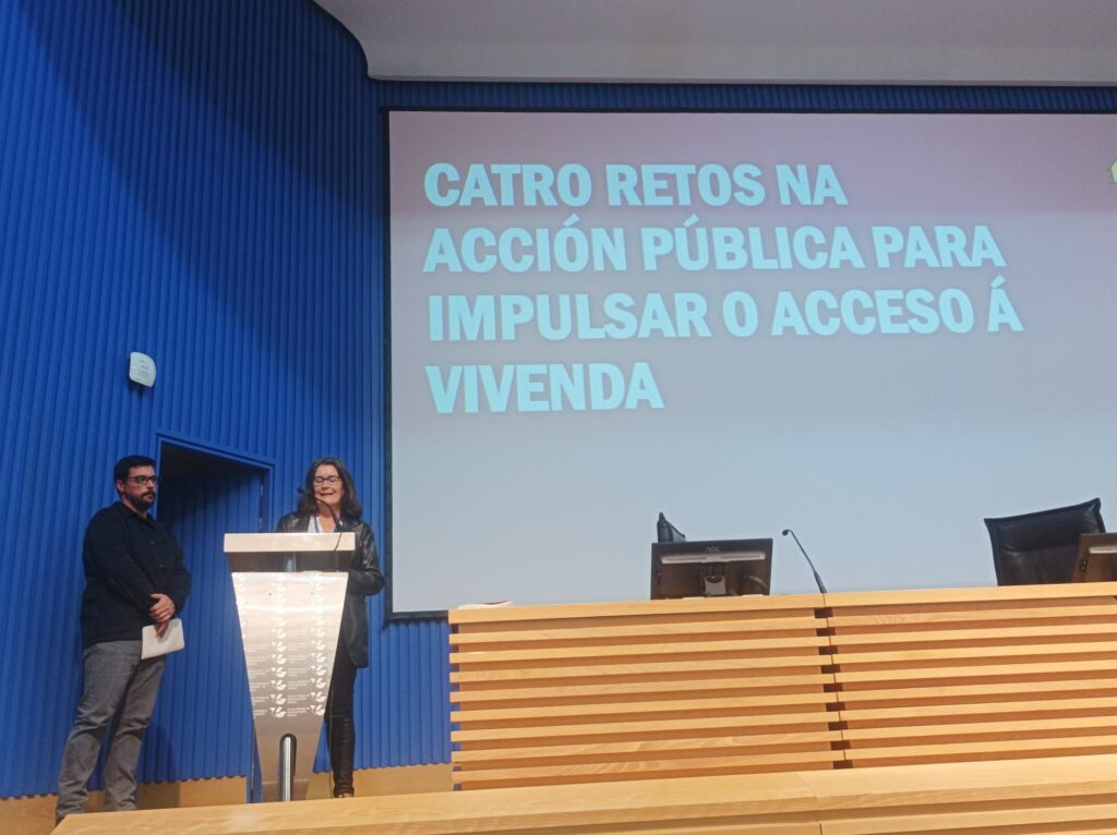 Ana Álvarez e Javier Hermida, membros da Xunta directiva de EAPN Galicia